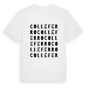 Colleferro ordlek t-shirt – ekologisk bomull t-shirt från Pinshirt