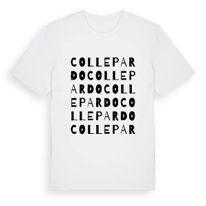 Collepardo ordlek t-shirt – ekologisk bomull t-shirt från Pinshirt