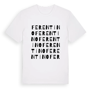 Ferentino ordlek t-shirt – ekologisk bomull t-shirt från Pinshirt
