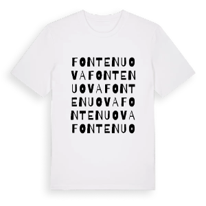 Fonte Nuova ordlek t-shirt – ekologisk bomull t-shirt från Pinshirt