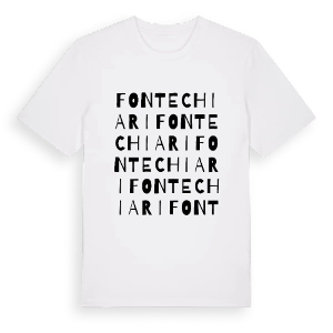 Fontechiari ordlek t-shirt – ekologisk bomull t-shirt från Pinshirt
