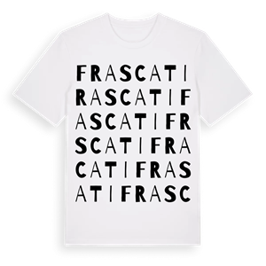 Frascati ordlek t-shirt – ekologisk bomull t-shirt från Pinshirt