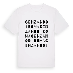 Genzano di Roma ordlek t-shirt – ekologisk bomull t-shirt från Pinshirt
