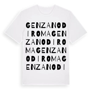 Genzano di Roma ordlek t-shirt – ekologisk bomull t-shirt från Pinshirt