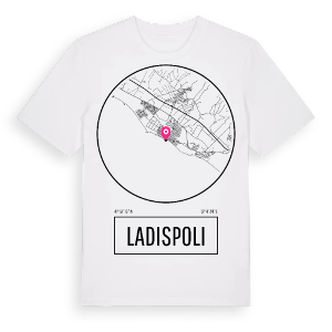 Ladispoli t-shirt – ekologisk bomull t-shirt från Pinshirt