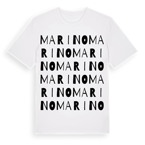 Marino ordlek t-shirt – ekologisk bomull t-shirt från Pinshirt