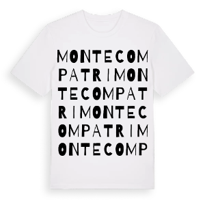 Monte Compatri ordlek t-shirt – ekologisk bomull t-shirt från Pinshirt
