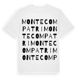 Monte Compatri ordlek t-shirt – ekologisk bomull t-shirt från Pinshirt