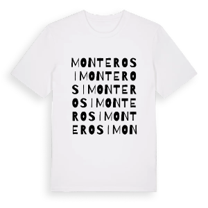 Monterosi ordlek t-shirt – ekologisk bomull t-shirt från Pinshirt