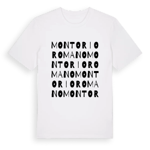 Montorio Romano ordlek t-shirt – ekologisk bomull t-shirt från Pinshirt