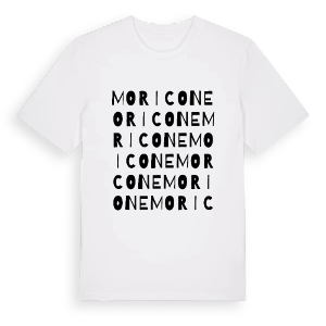 Moricone ordlek t-shirt – ekologisk bomull t-shirt från Pinshirt