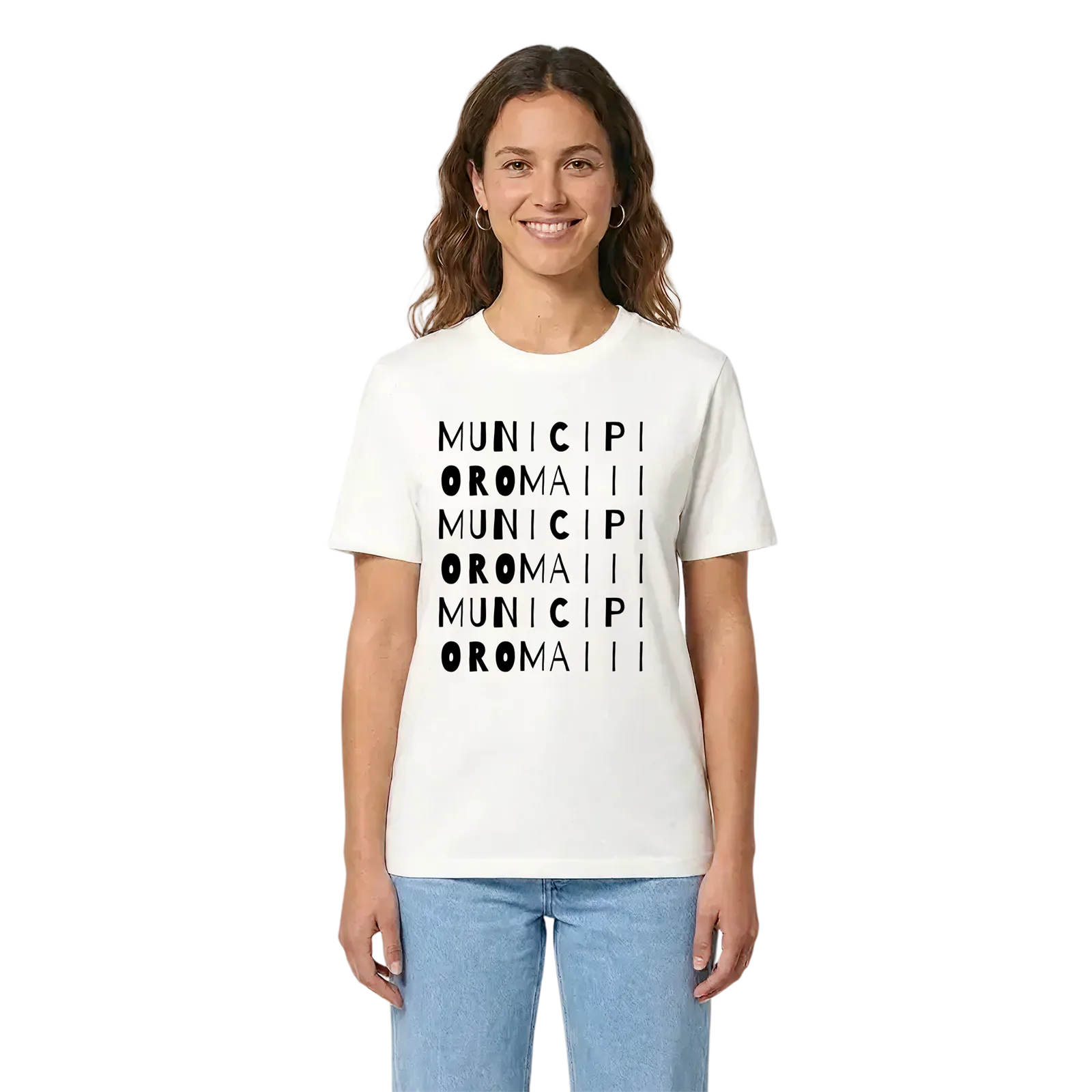 Municipio Roma III ordlek t-shirt – White, i miljö