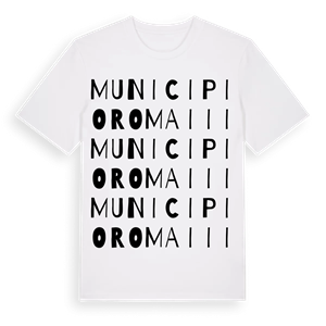 Municipio Roma III ordlek t-shirt – ekologisk bomull t-shirt från Pinshirt