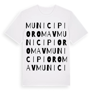 Municipio Roma V ordlek t-shirt – ekologisk bomull t-shirt från Pinshirt