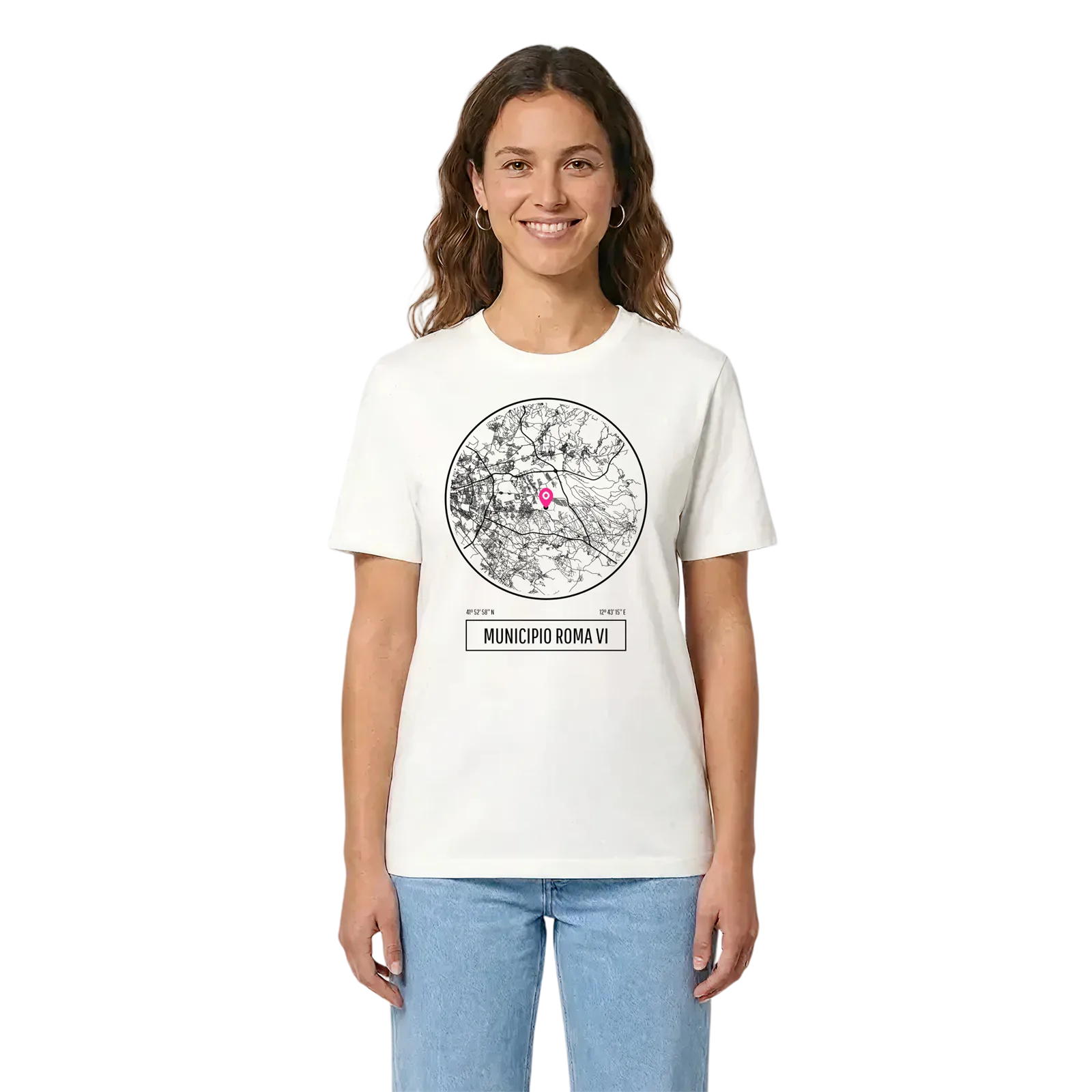 Municipio Roma VI t-shirt – White, i miljö