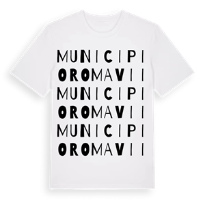 Municipio Roma VII ordlek t-shirt – ekologisk bomull t-shirt från Pinshirt
