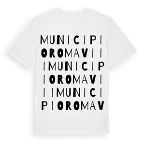 Municipio Roma VIII ordlek t-shirt – ekologisk bomull t-shirt från Pinshirt