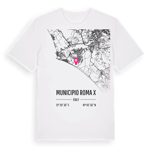 Municipio Roma X karta t-shirt – ekologisk bomull t-shirt från Pinshirt