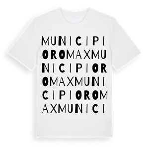 Municipio Roma X ordlek t-shirt – ekologisk bomull t-shirt från Pinshirt