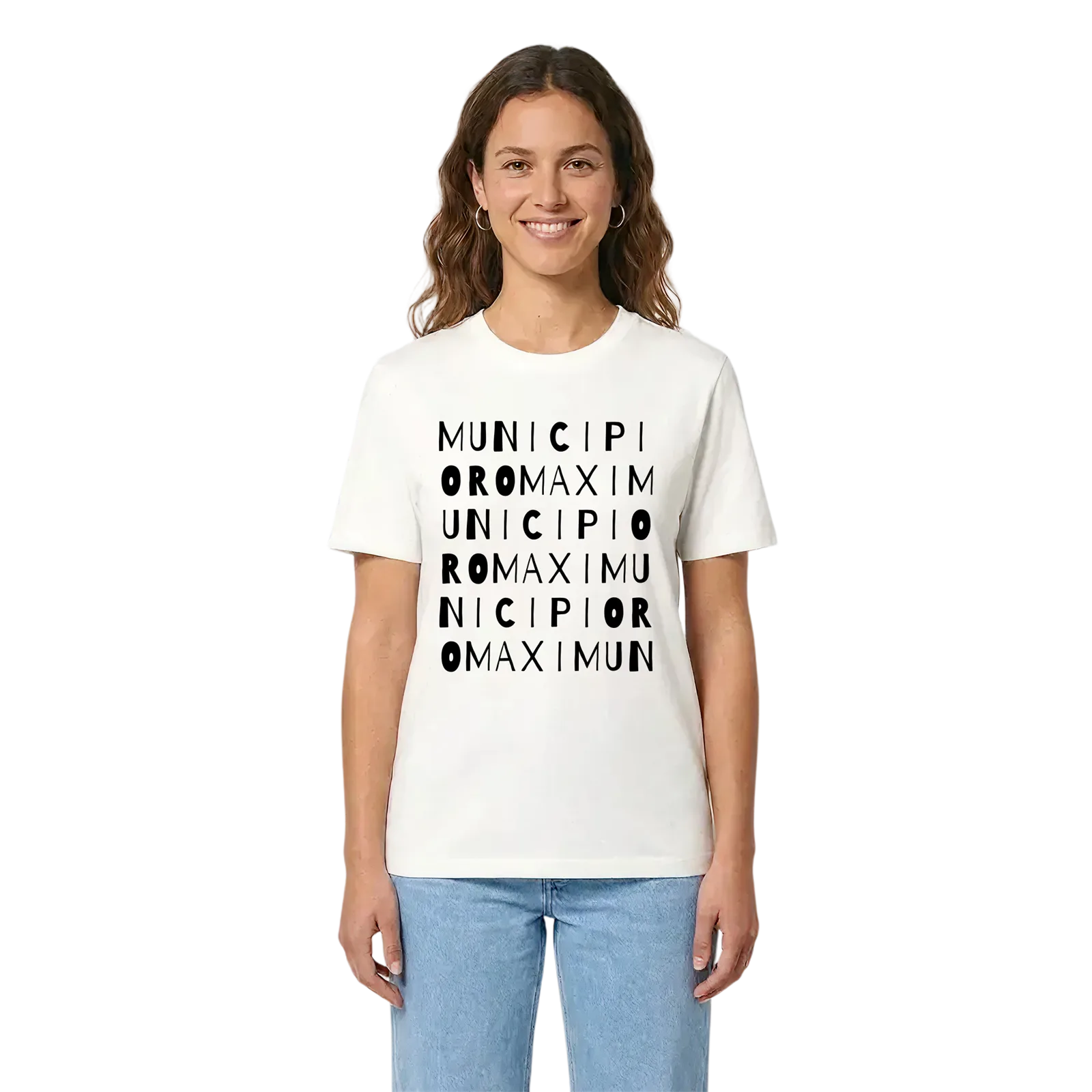 Municipio Roma XI ordlek t-shirt – White, i miljö