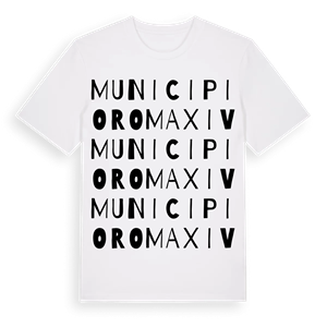Municipio Roma XIV ordlek t-shirt – ekologisk bomull t-shirt från Pinshirt
