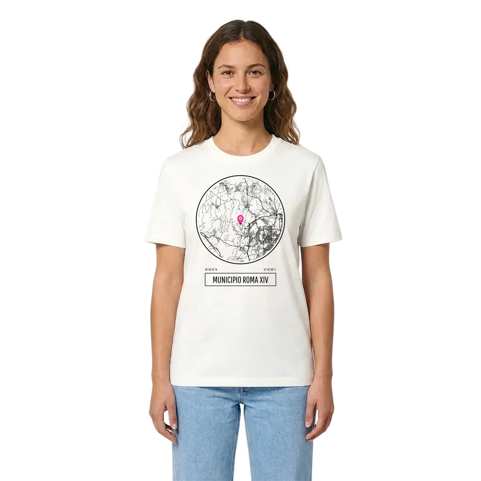 Municipio Roma XIV t-shirt – White, i miljö