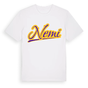 Nemi baseball t-shirt – ekologisk bomull t-shirt från Pinshirt
