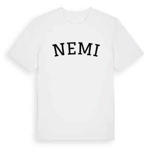 Nemi böjd t-shirt – ekologisk bomull t-shirt från Pinshirt