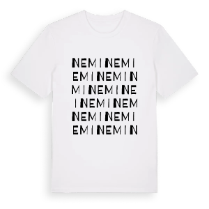 Nemi ordlek t-shirt – ekologisk bomull t-shirt från Pinshirt