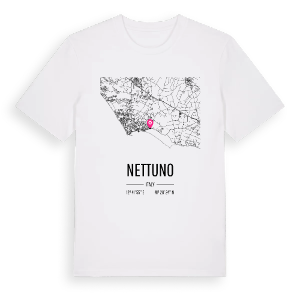Nettuno karta t-shirt – ekologisk bomull t-shirt från Pinshirt