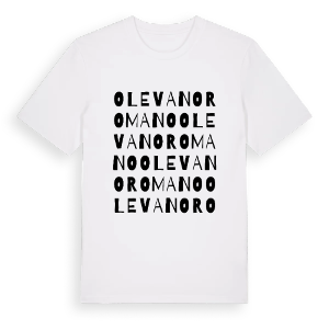 Olevano Romano ordlek t-shirt – ekologisk bomull t-shirt från Pinshirt