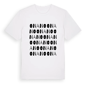 Onano ordlek t-shirt – ekologisk bomull t-shirt från Pinshirt