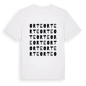 Orte ordlek t-shirt – ekologisk bomull t-shirt från Pinshirt