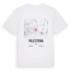 Palestrina karta t-shirt – ekologisk bomull t-shirt från Pinshirt