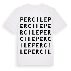 Percile ordlek t-shirt – ekologisk bomull t-shirt från Pinshirt