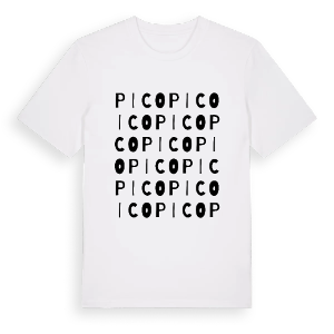 Pico ordlek t-shirt – ekologisk bomull t-shirt från Pinshirt