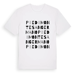 Piedimonte San Germano ordlek t-shirt – ekologisk bomull t-shirt från Pinshirt