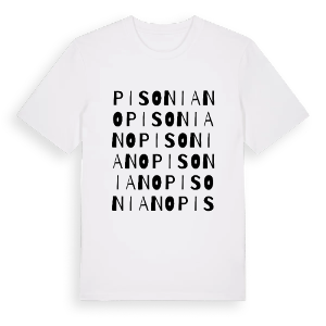 Pisoniano ordlek t-shirt – ekologisk bomull t-shirt från Pinshirt
