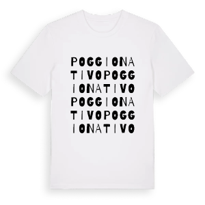 Poggio Nativo ordlek t-shirt – ekologisk bomull t-shirt från Pinshirt