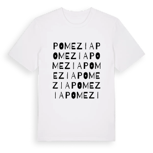 Pomezia ordlek t-shirt – ekologisk bomull t-shirt från Pinshirt