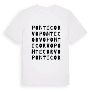 Pontecorvo ordlek t-shirt – ekologisk bomull t-shirt från Pinshirt