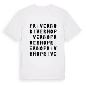 Priverno ordlek t-shirt – ekologisk bomull t-shirt från Pinshirt
