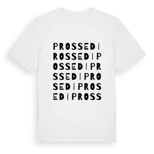Prossedi ordlek t-shirt – ekologisk bomull t-shirt från Pinshirt
