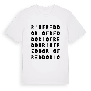 Riofreddo ordlek t-shirt – ekologisk bomull t-shirt från Pinshirt