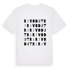 Rivodutri ordlek t-shirt – ekologisk bomull t-shirt från Pinshirt