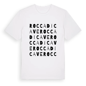 Rocca di Cave ordlek t-shirt – ekologisk bomull t-shirt från Pinshirt