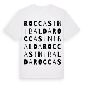 Rocca Sinibalda ordlek t-shirt – ekologisk bomull t-shirt från Pinshirt