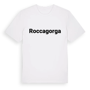 Roccagorga fetstil t-shirt – ekologisk bomull t-shirt från Pinshirt