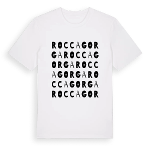 Roccagorga ordlek t-shirt – ekologisk bomull t-shirt från Pinshirt