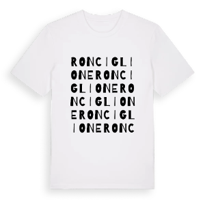 Ronciglione ordlek t-shirt – ekologisk bomull t-shirt från Pinshirt